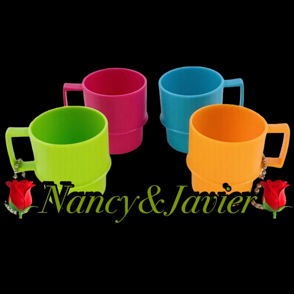 Tupperware toy cup/mug made into a Keychain